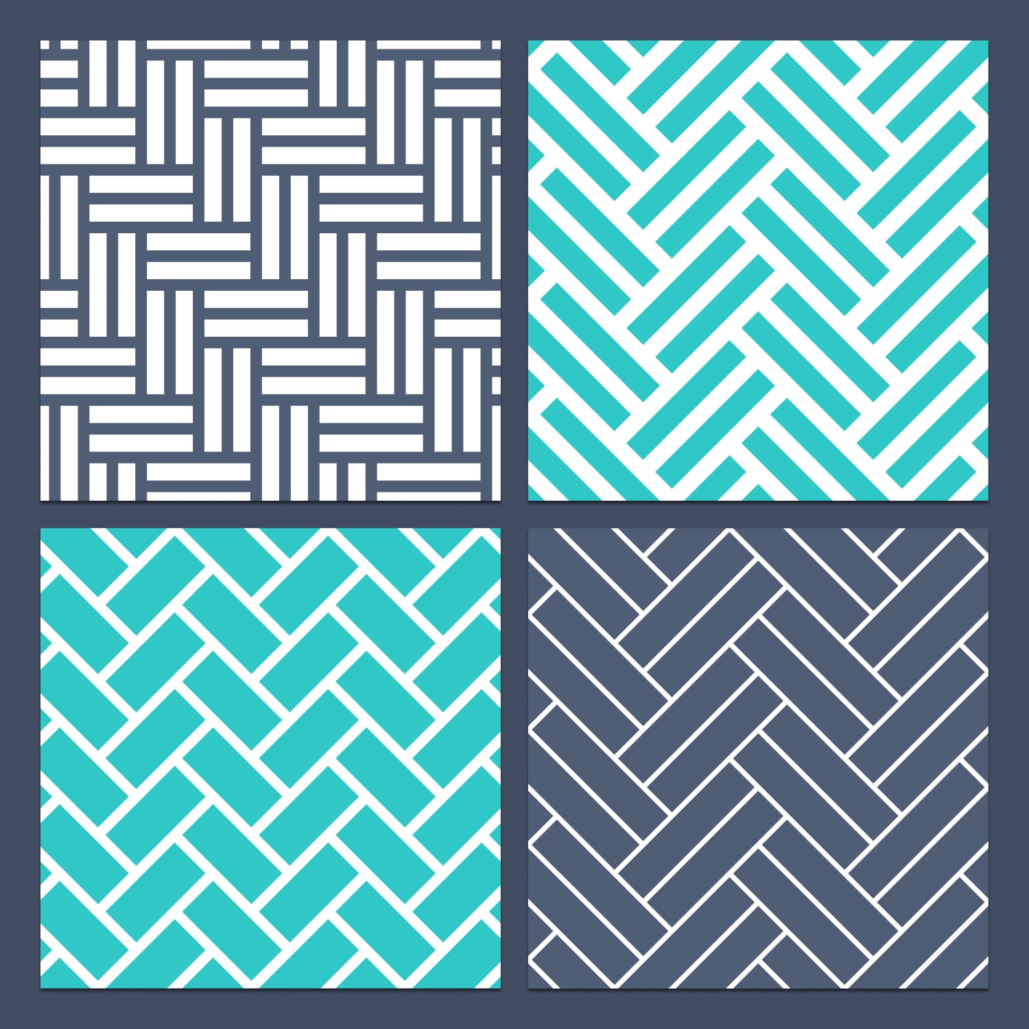 turquoise Chevron Patterns cover.