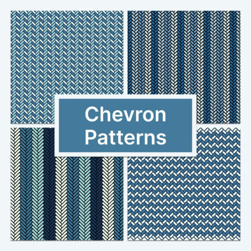 Navy Chevron Patterns.