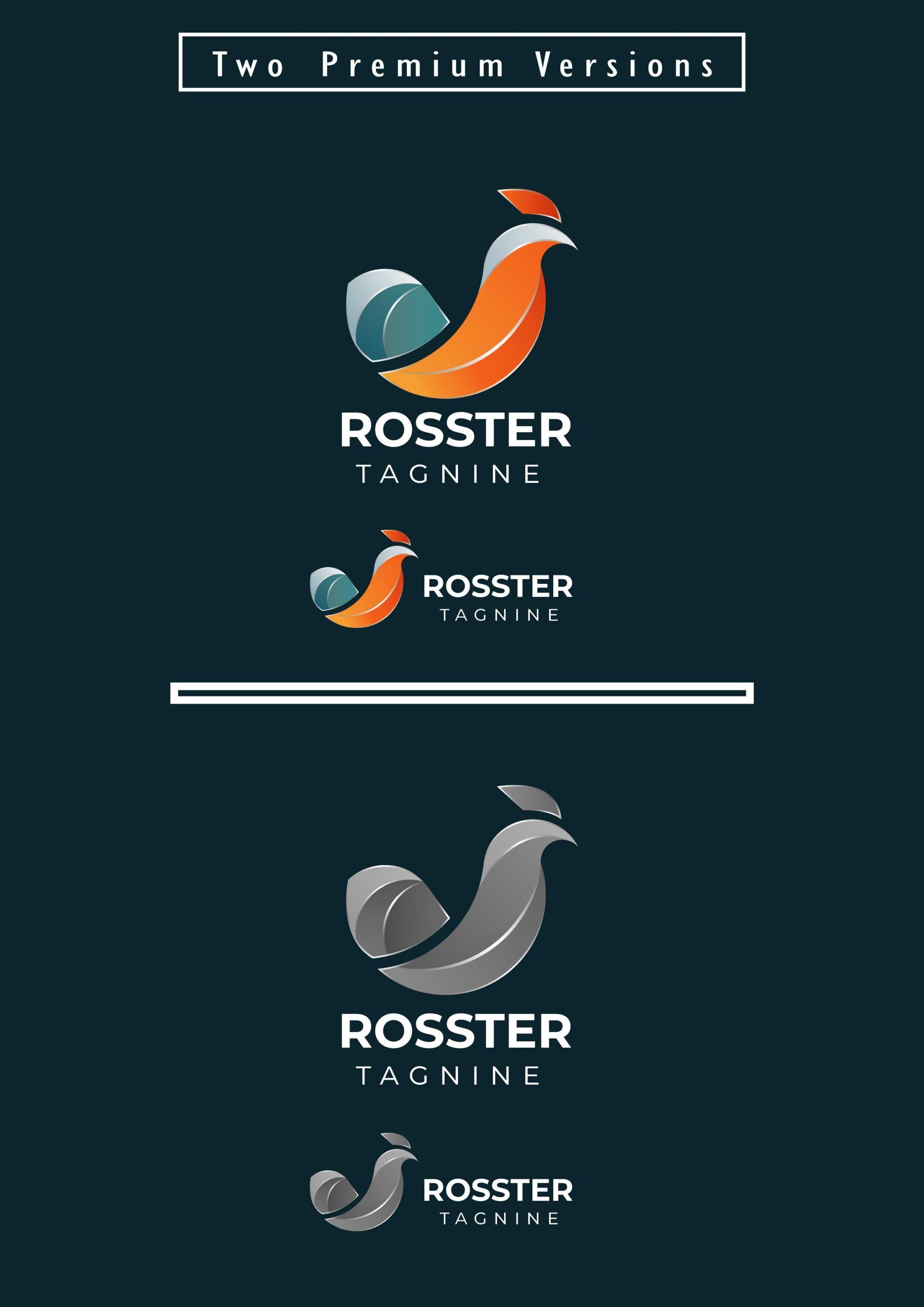 chicken logoChicken Gradient Colorful Style Rooster logo Design For Your Brand pinterest.