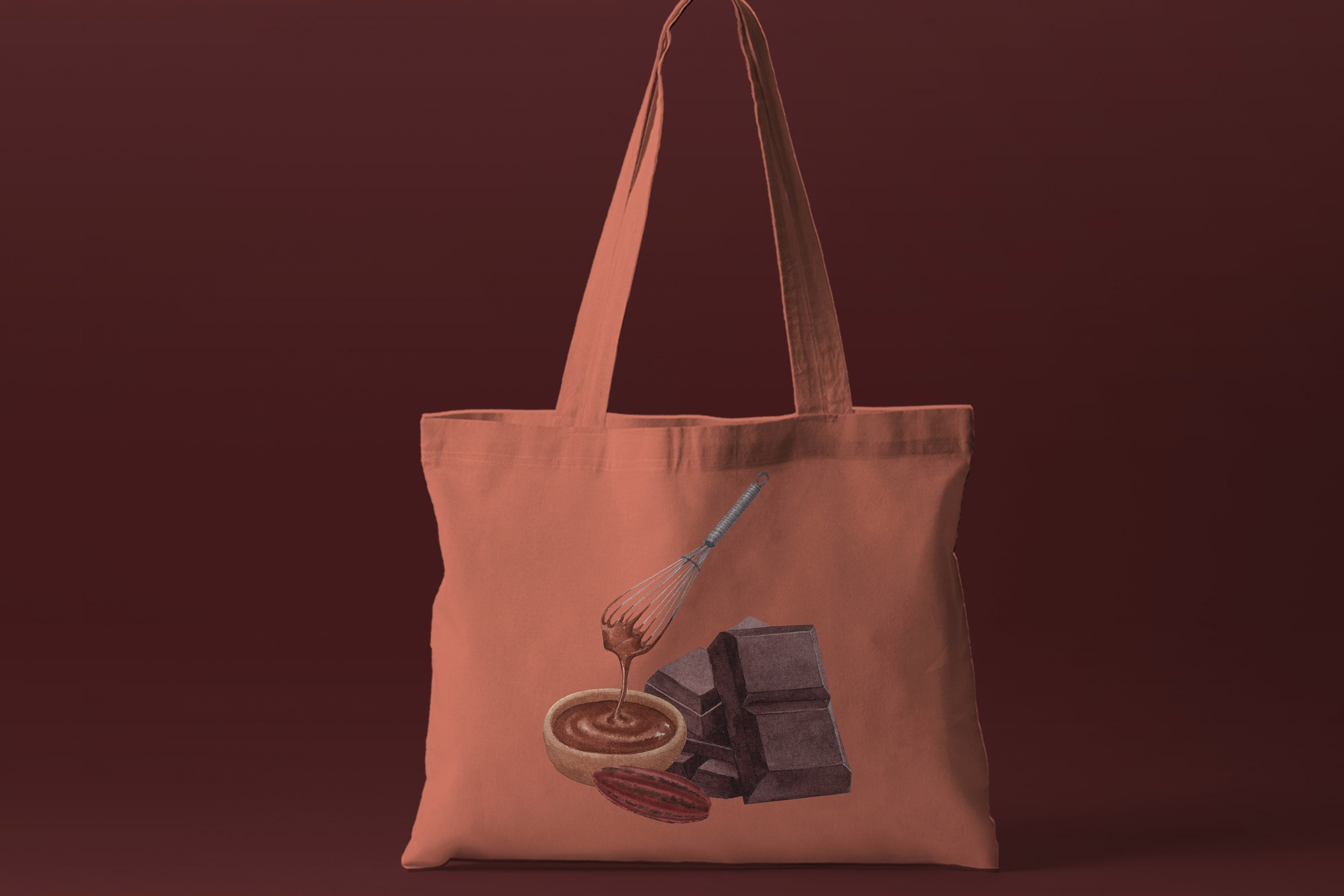 Light eco bag with the chocolate mix.