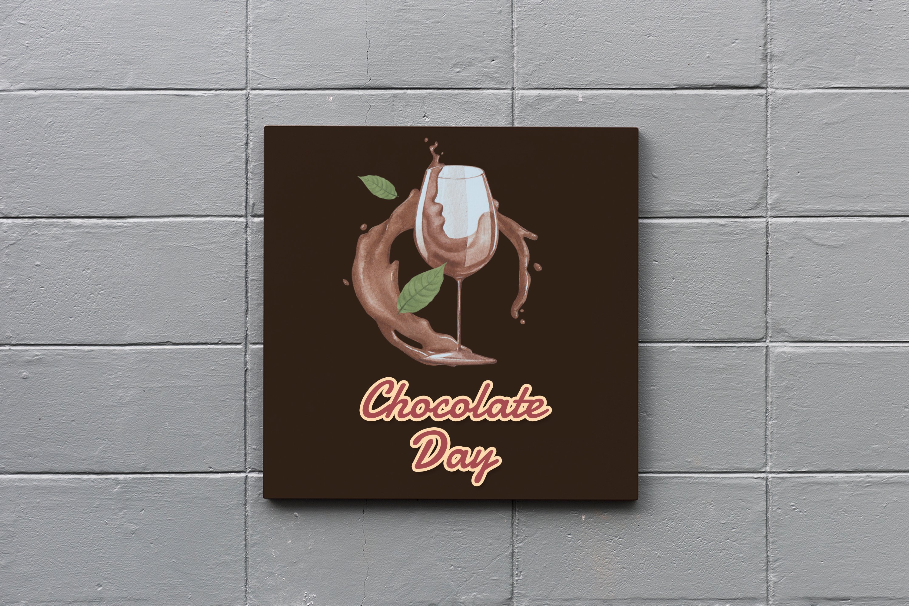 Cool chocolate poster for caffee.