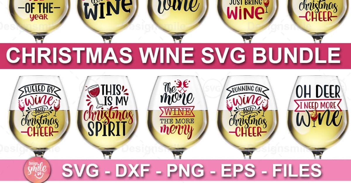 Christmas Wine SVG Bundle – MasterBundles