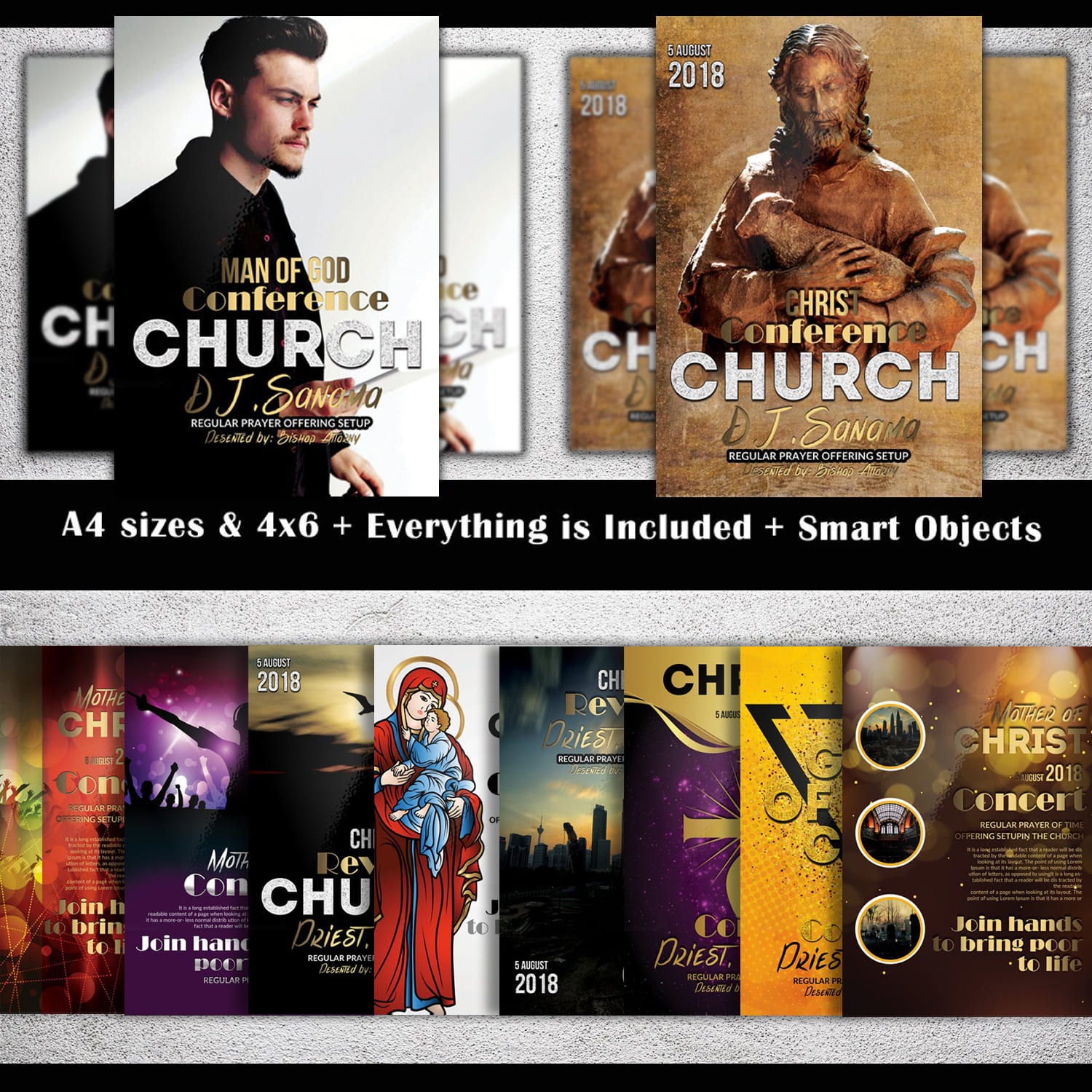 10 Church Flyer Bundle Vol.01.