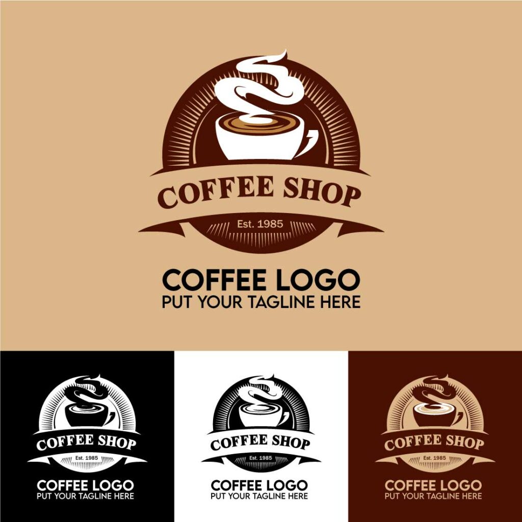 Coffee shop modern logo template - MasterBundles