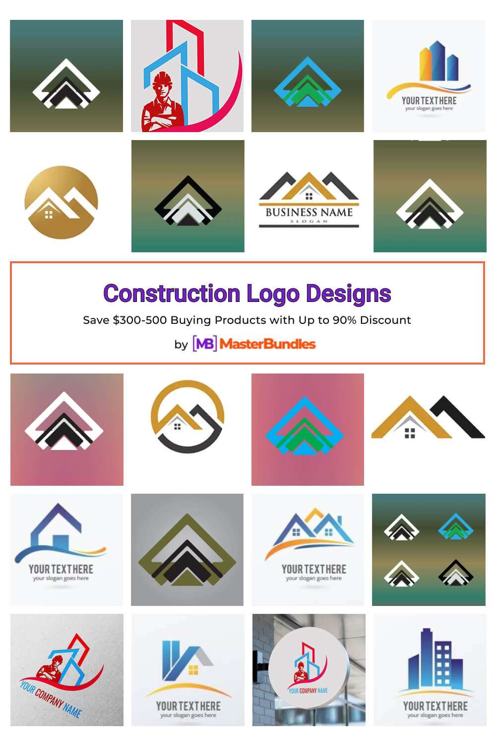 construction logo designs pinterest image.