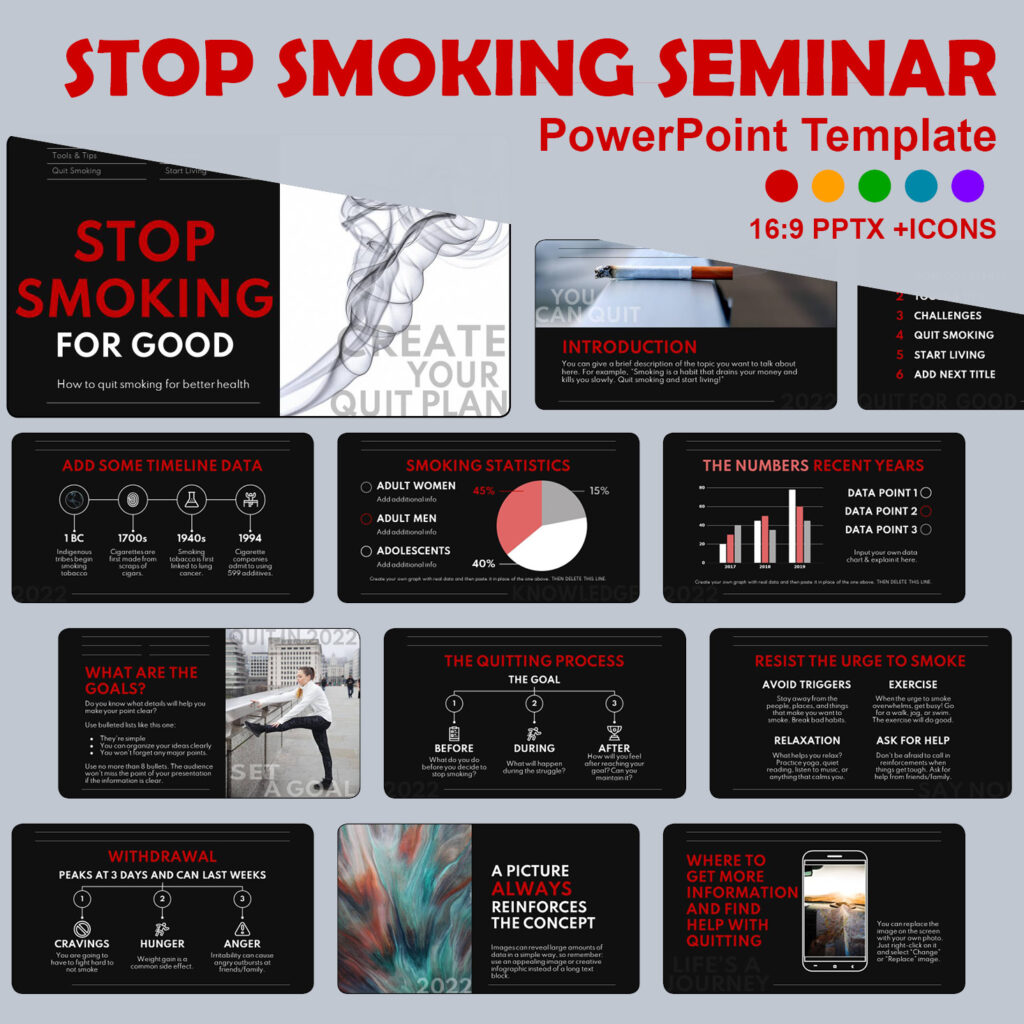 Stop Smoking PPT Seminar MasterBundles