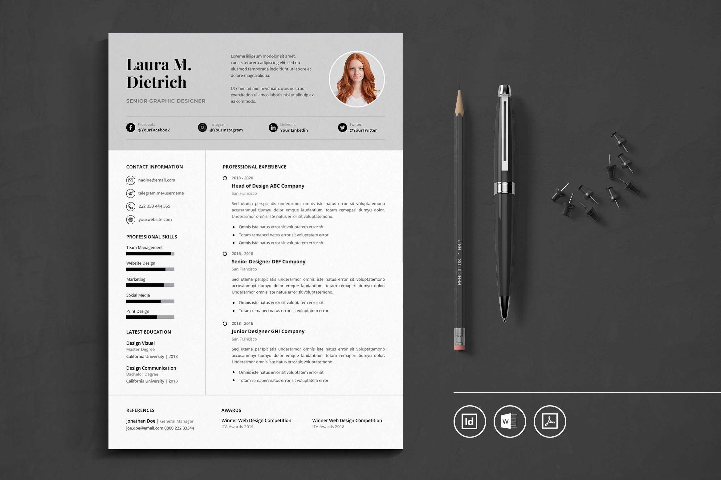 Big fully resume template.