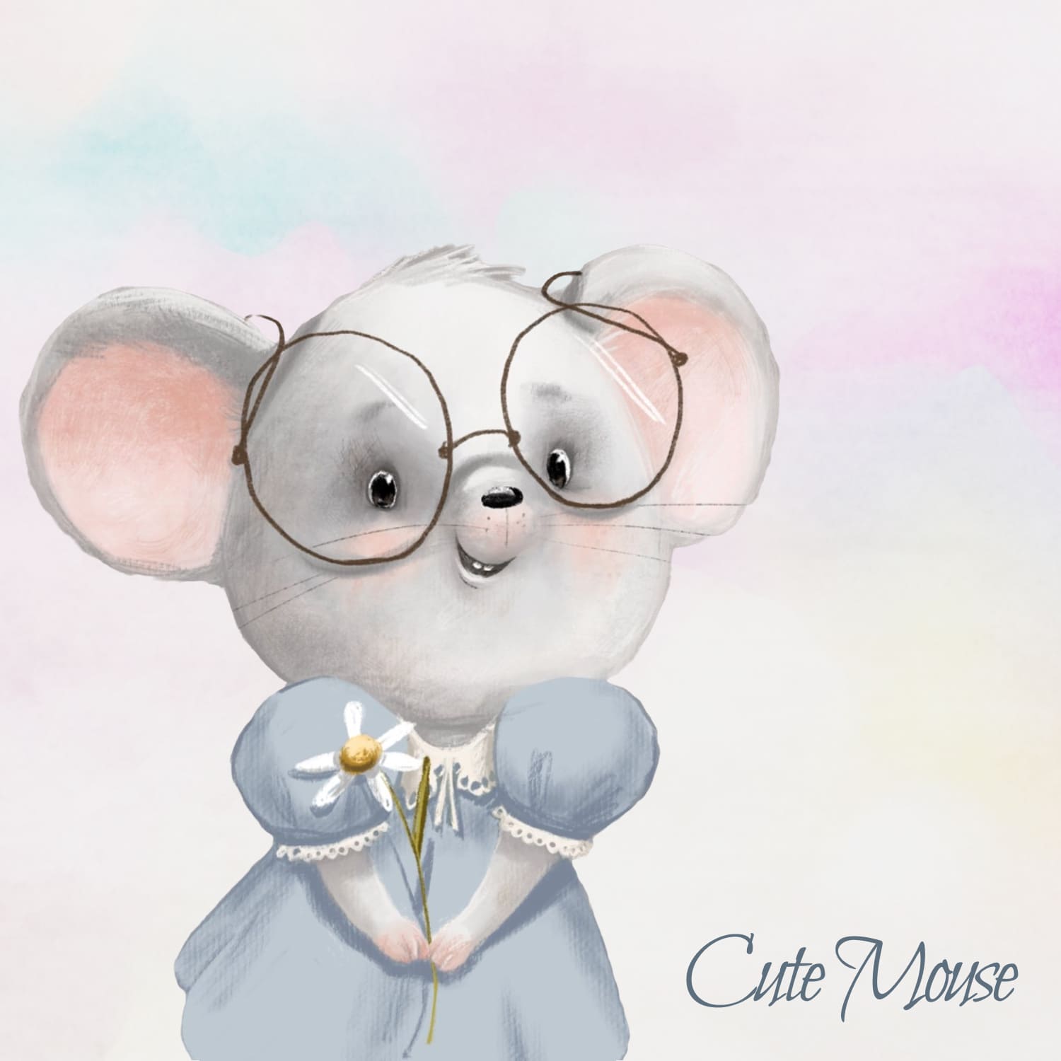 Cute Mouse - Clipart.