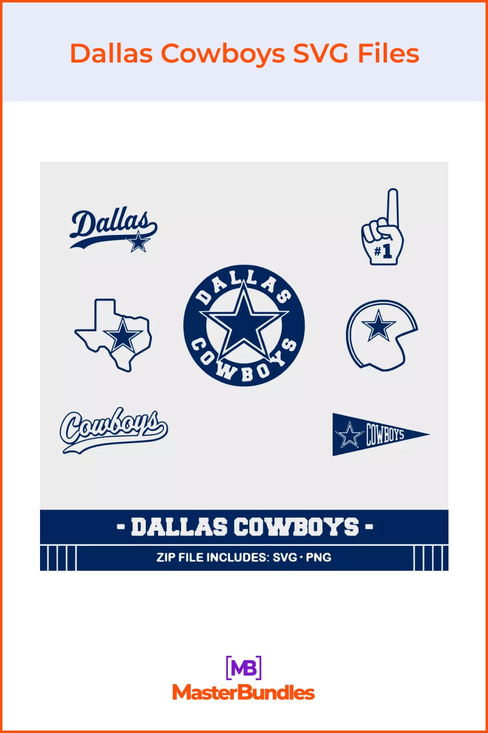 Dallas Cowboys icons.