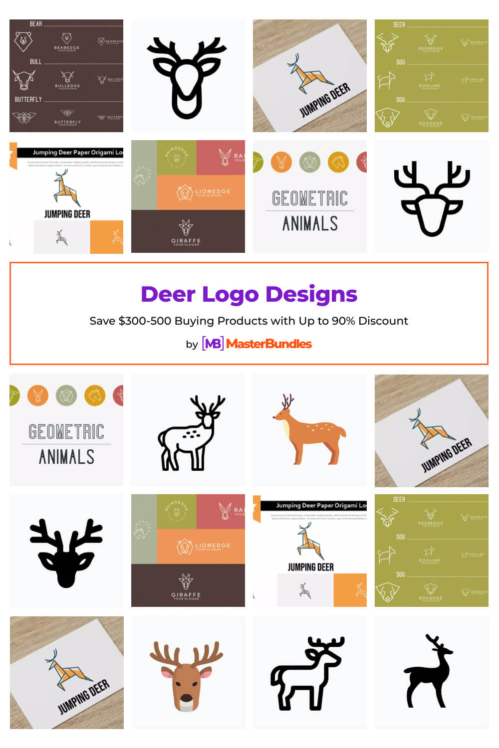 deer logo designs pinterest image.