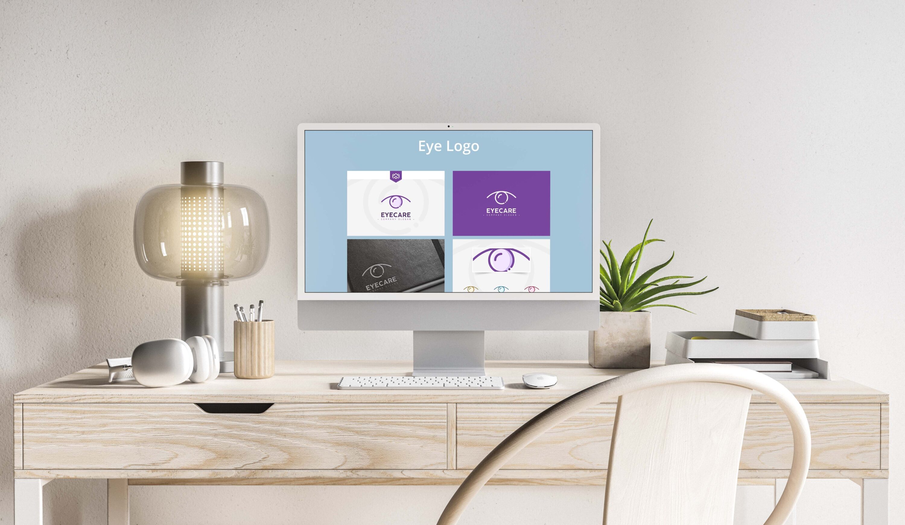 Eye Logo desktop preview.