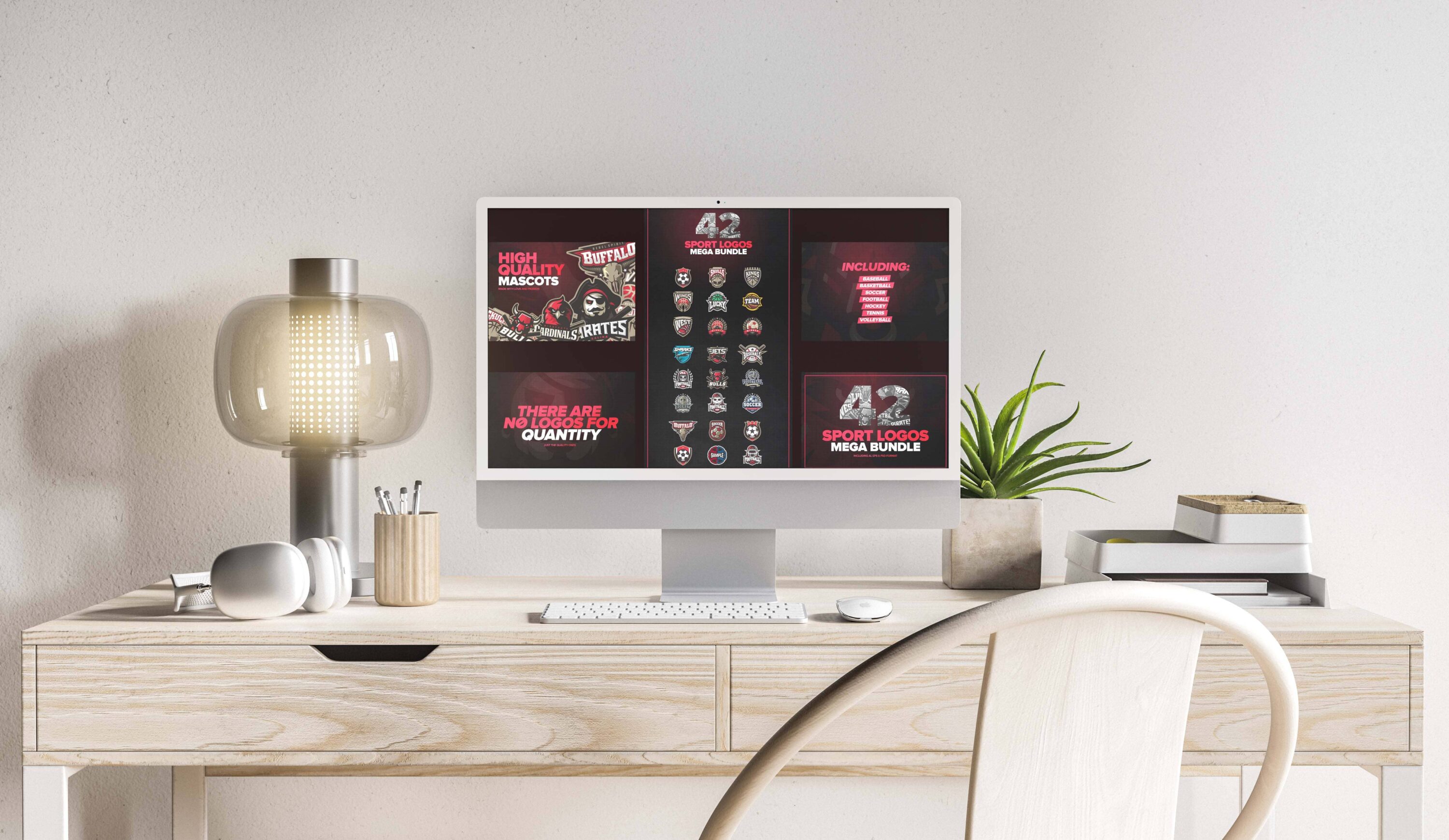 42 Sport logos MEGA BUNDLE - desktop.