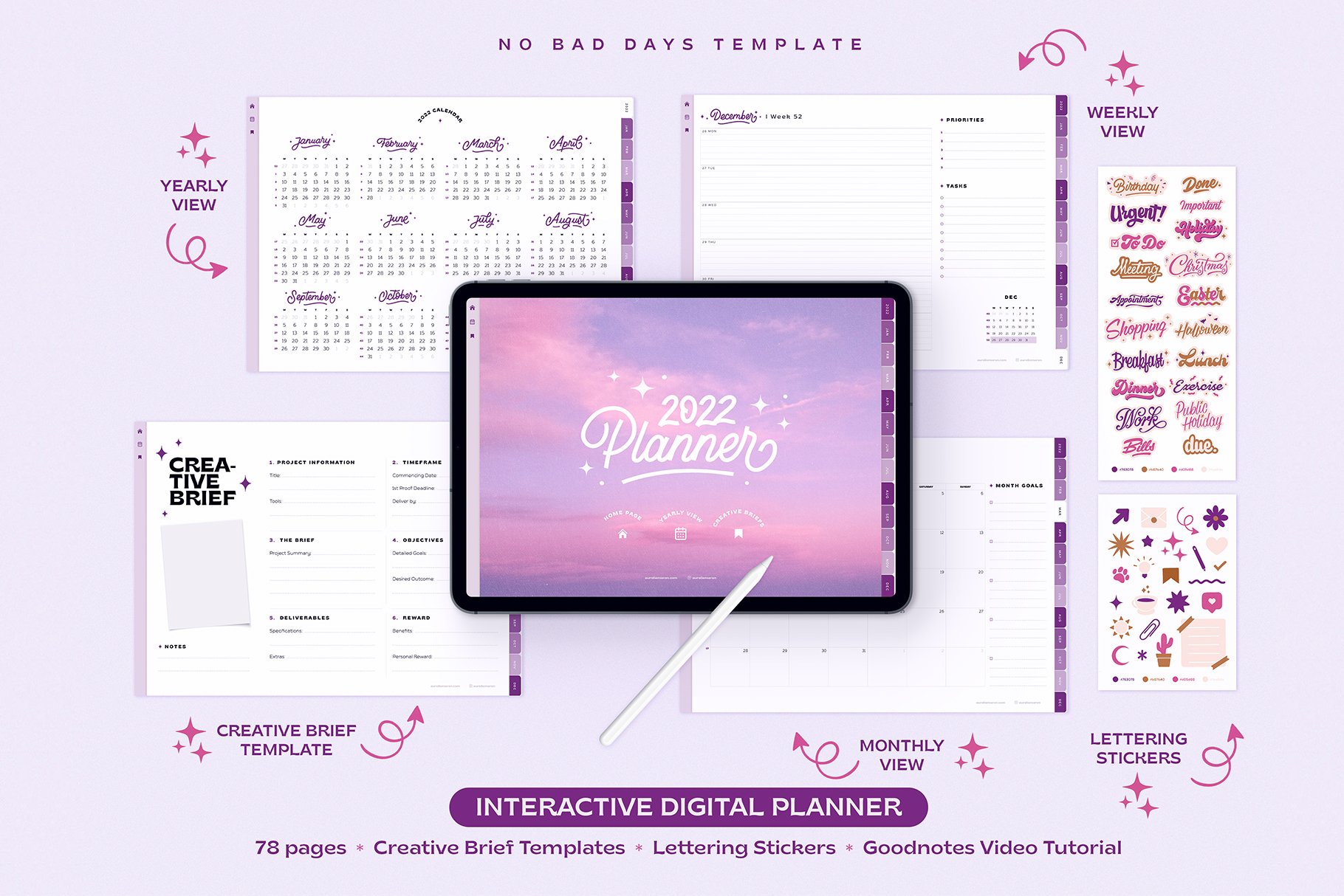 Light purple template for your businesses.
