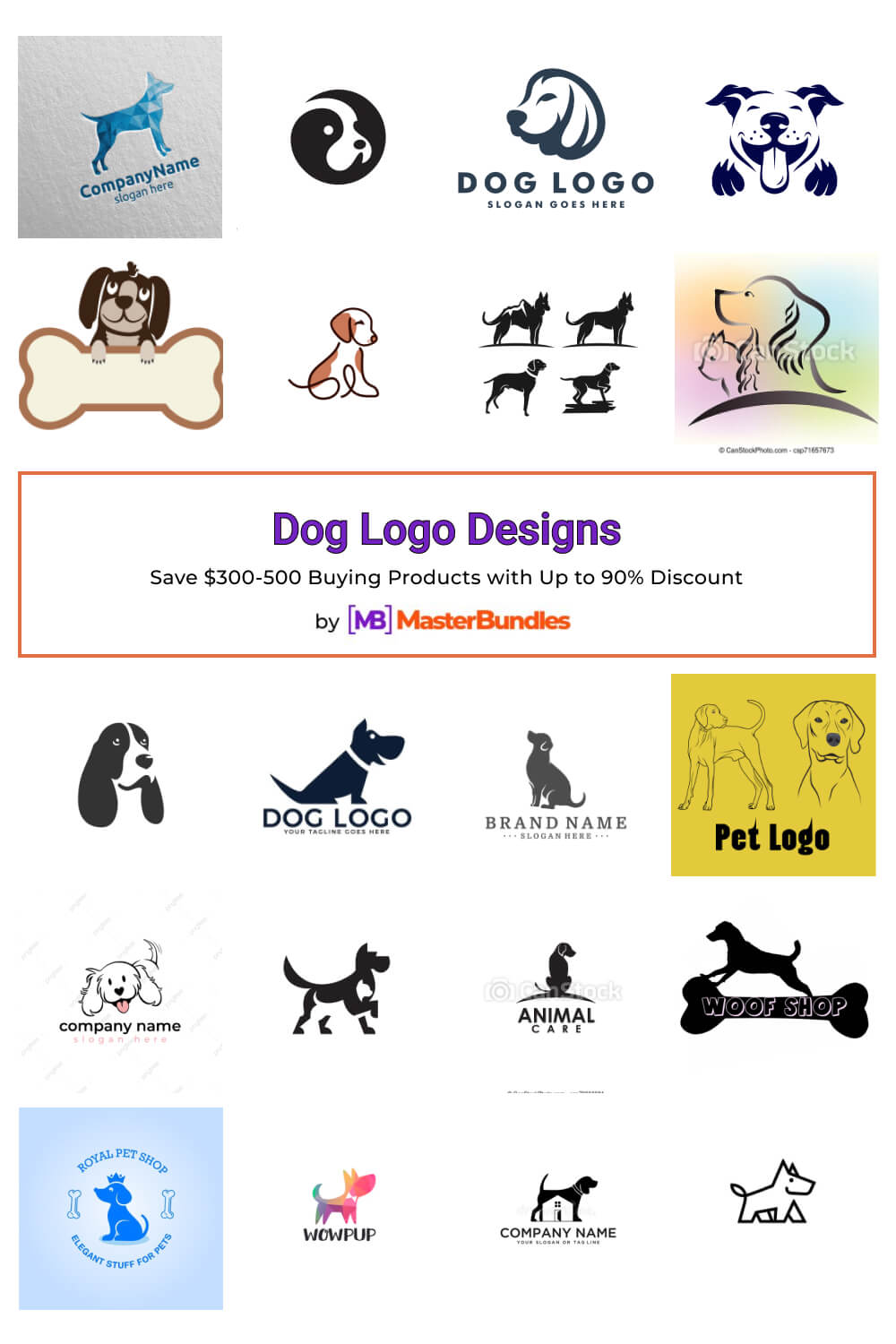 dog logo designs pinterest image.
