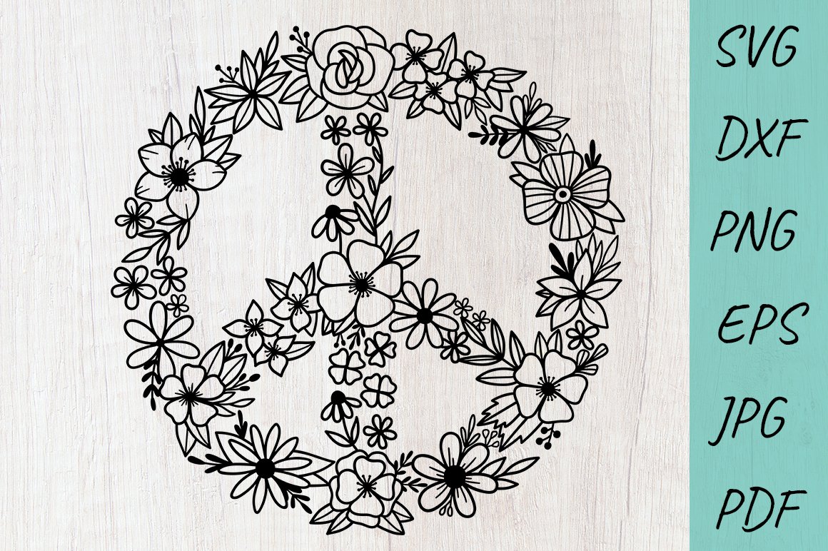 A circle of dark small flowers resembling a pagan sign.