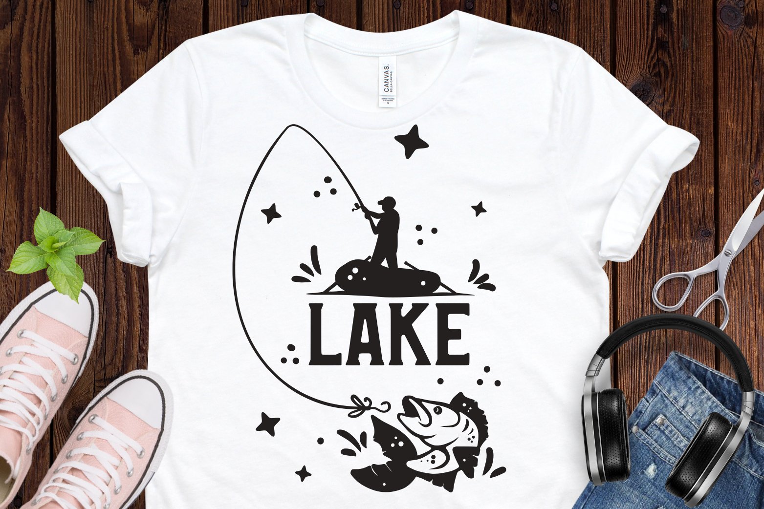 Lake designed t-shirt.