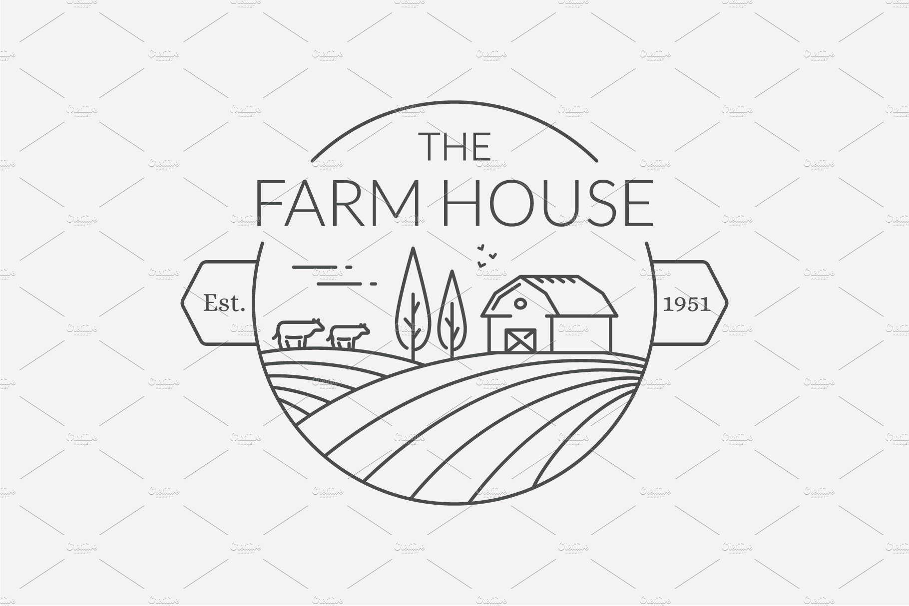 Colorful farm logos.