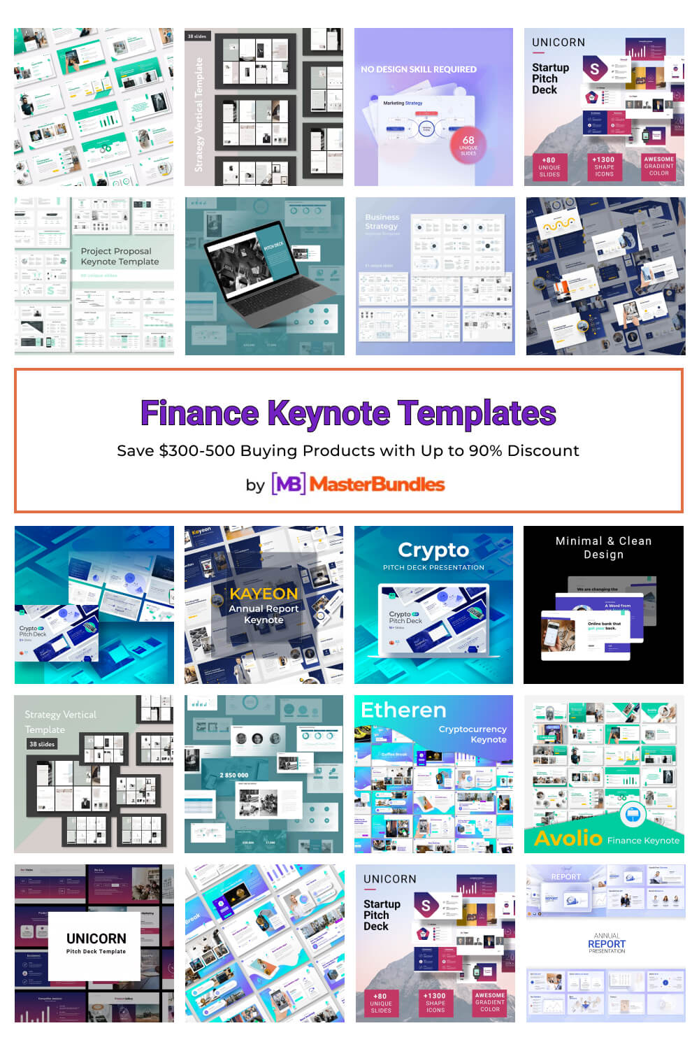 finance keynote templates pinterest image.