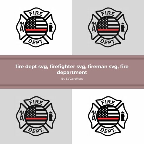 Fire Dept SVG - main image preview.