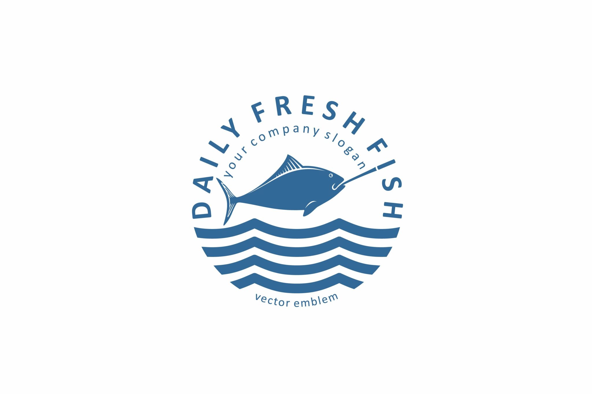 Fresh Fish Logo Design – MasterBundles