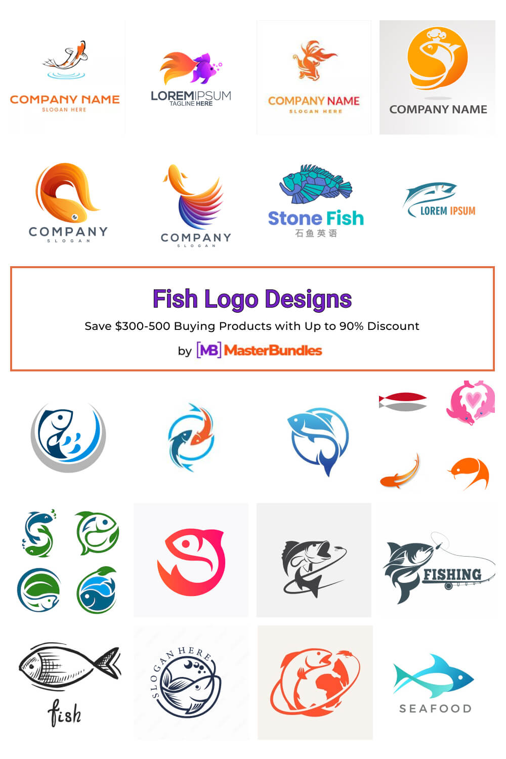 fish logo designs pinterest image.
