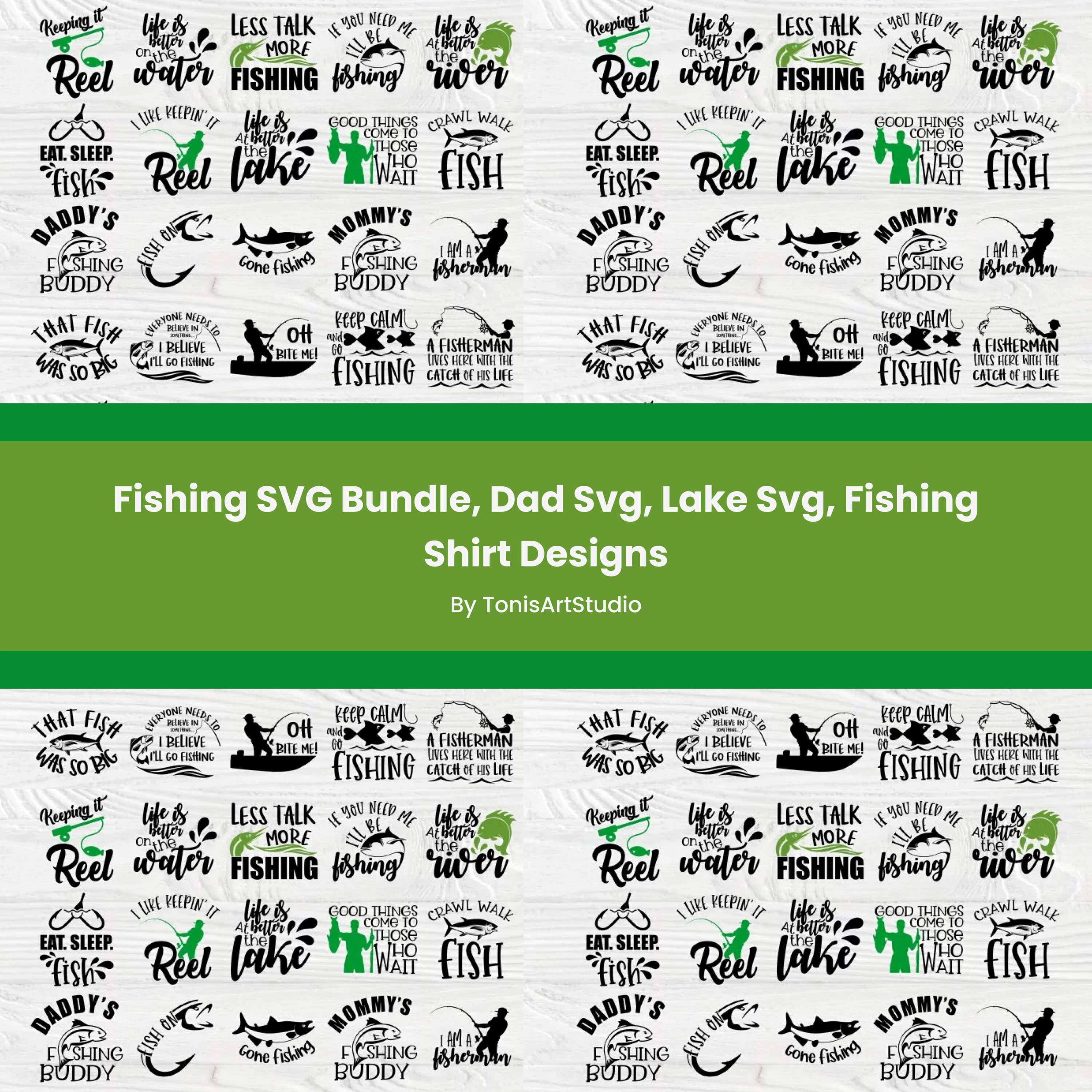 Fishing SVG Bundle - main image preview.