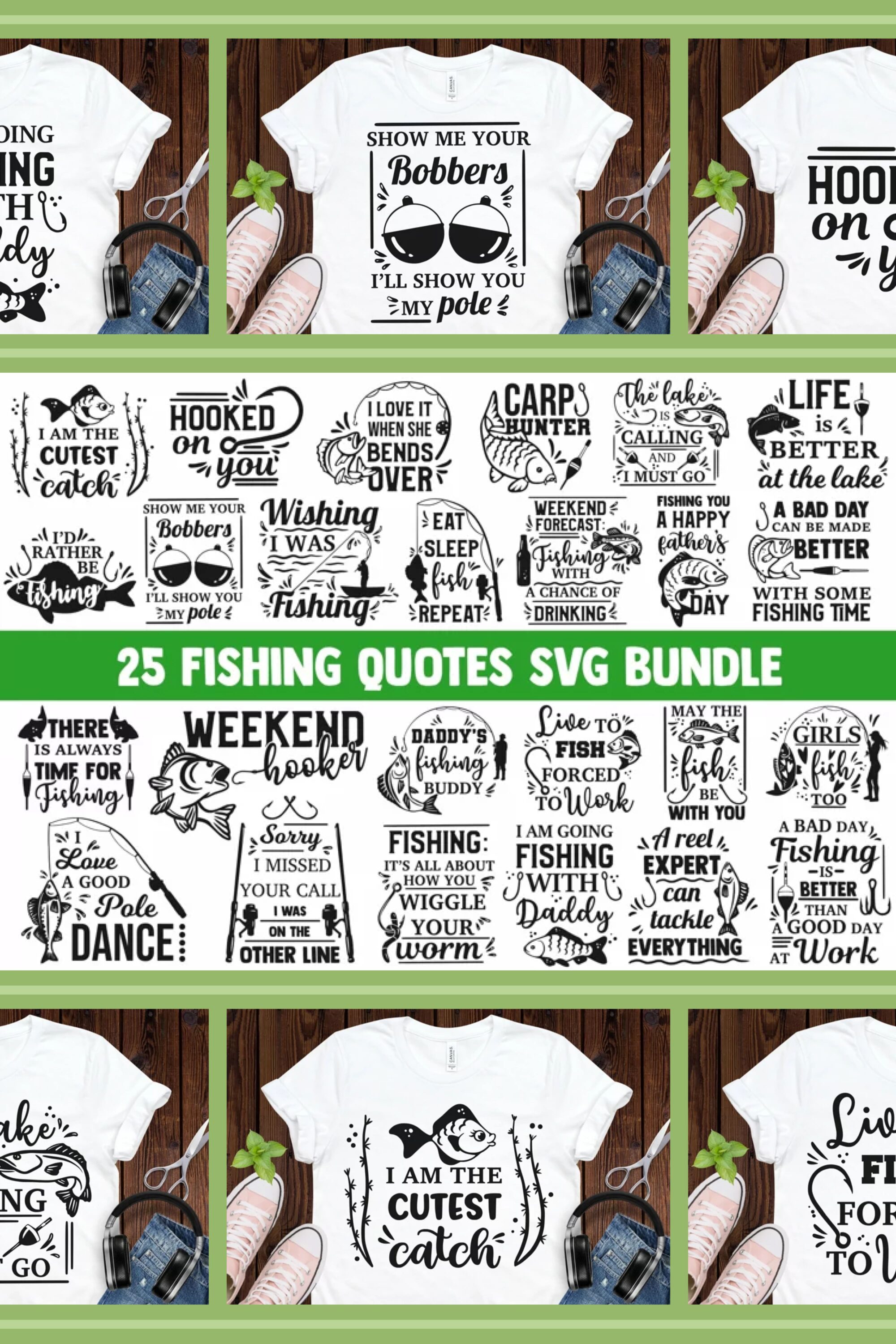Fishing SVG Bundle - pinterest image preview.