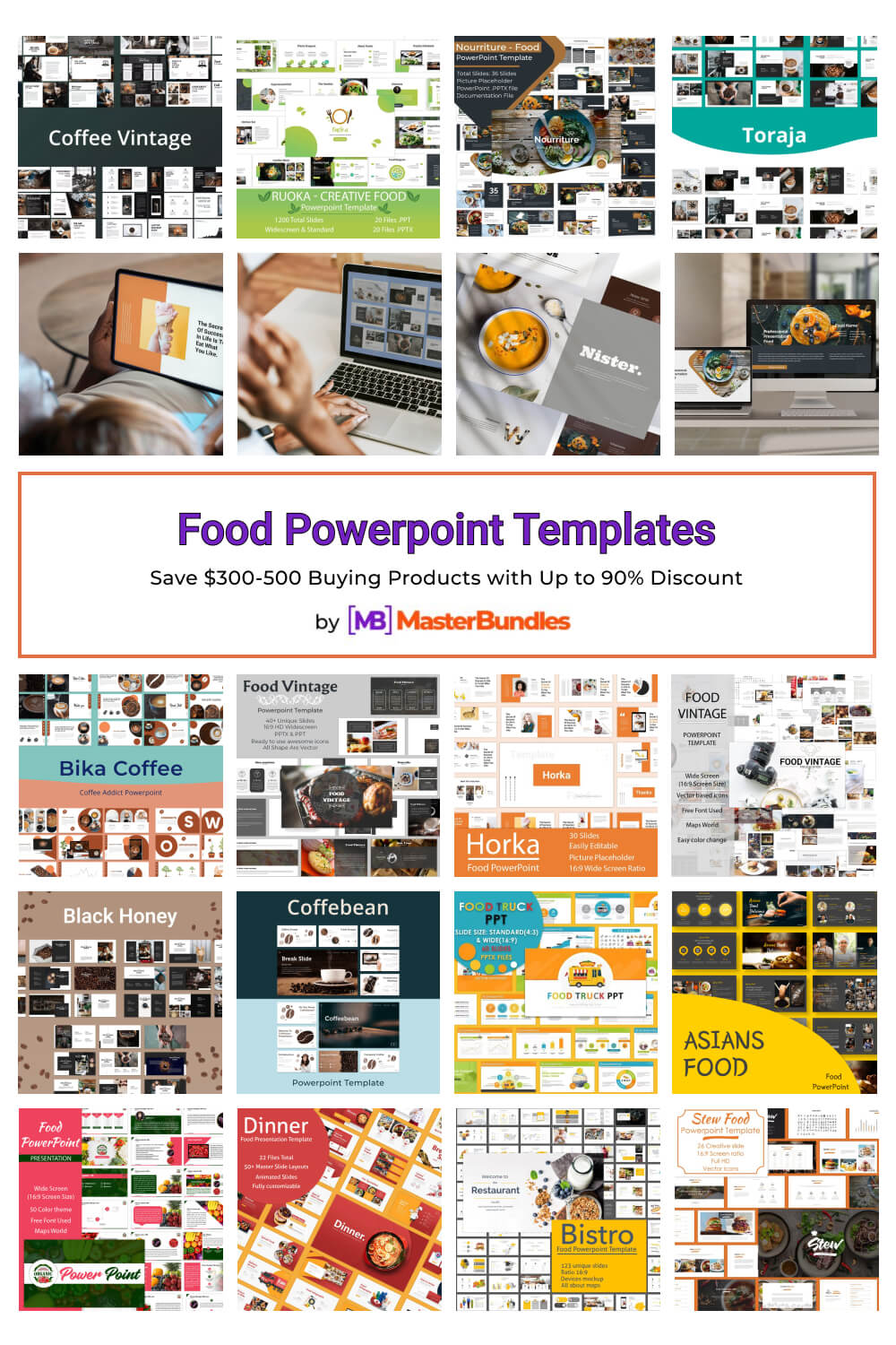 food powerpoint templates pinterest image.