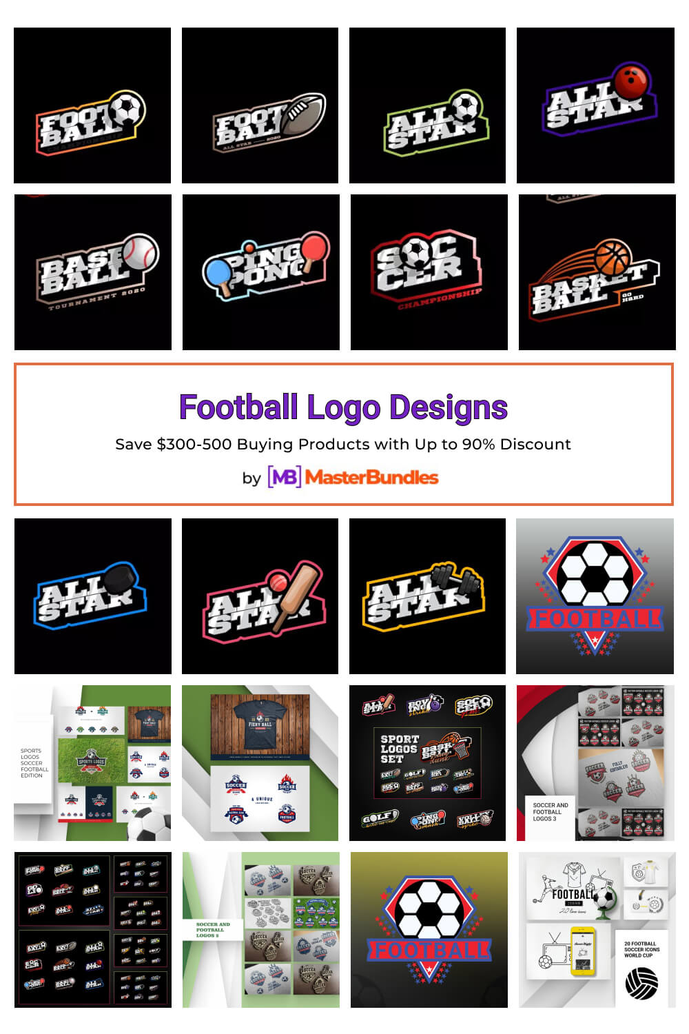 football logo designs pinterest image.