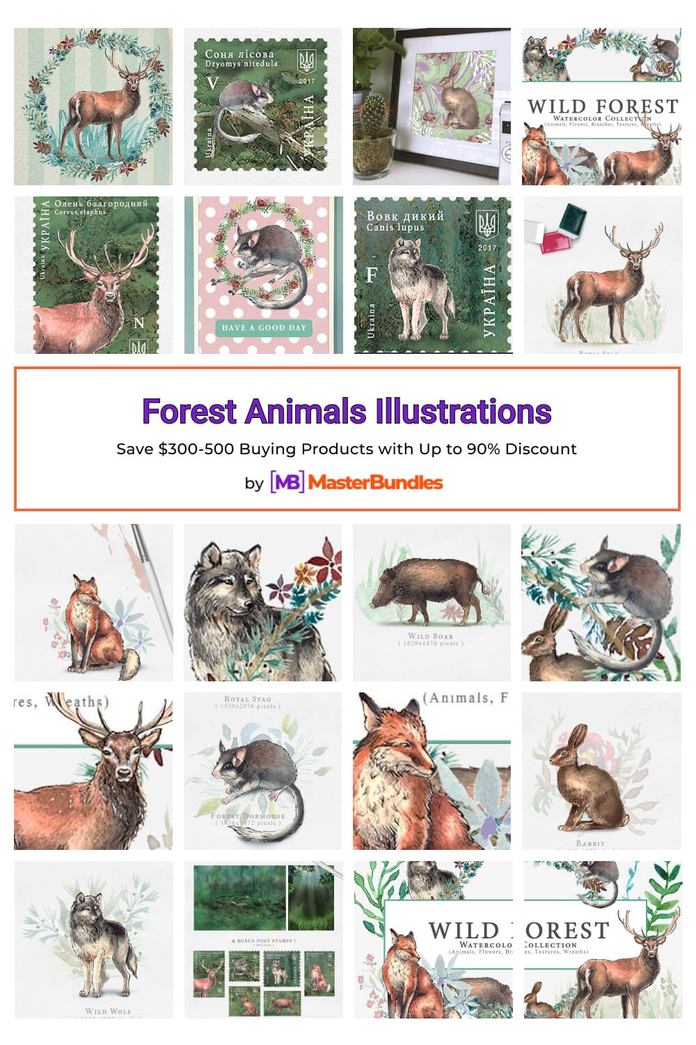 forest animals illustrations pinterest image.