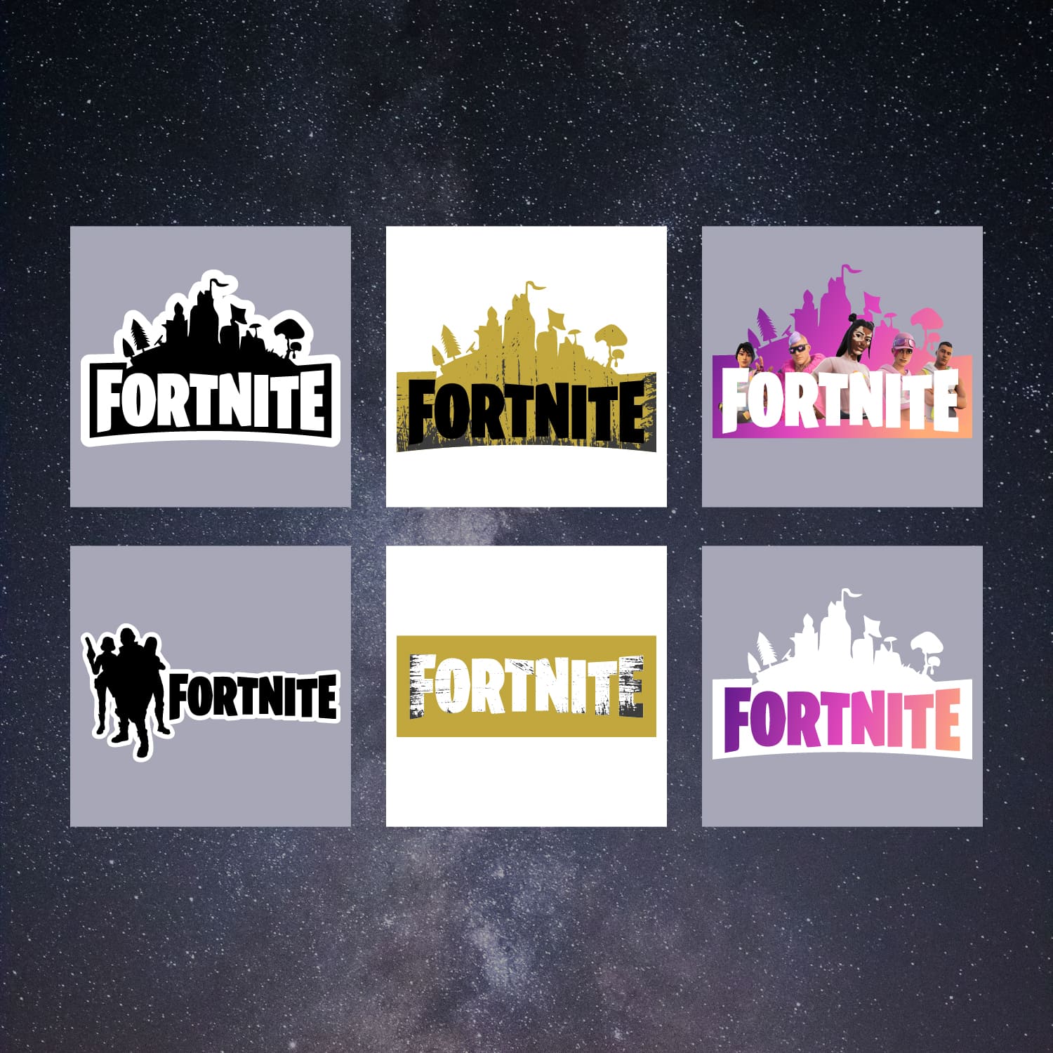 6 fortnite logo templates cover.