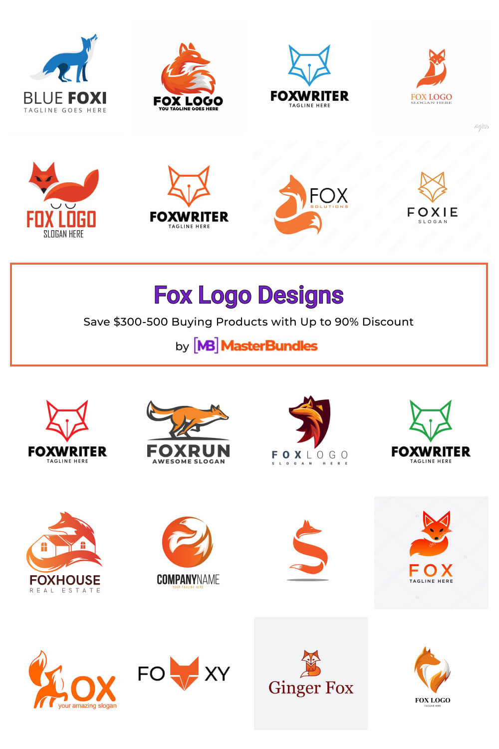 fox logo designs pinterest image.