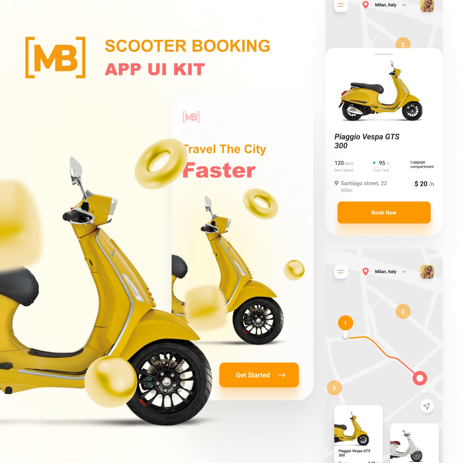 Scooter booking app.