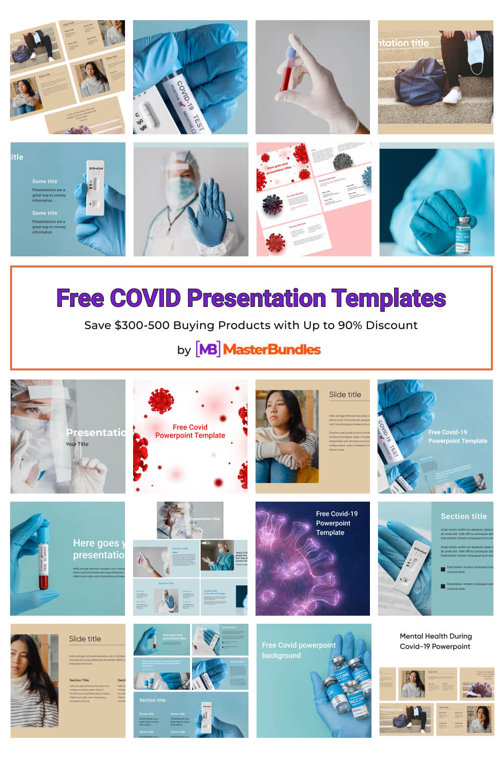 free covid presentation templates pinterest image.