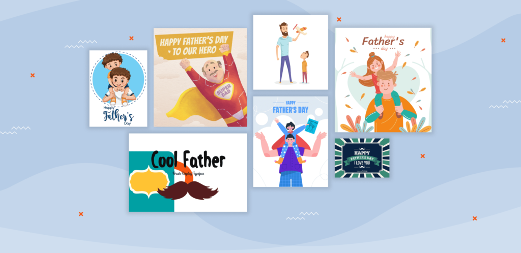 Best Fatherâ€™s Day Illustrations, Clipart, Fonts, and SVGs to Congratulate Your Dad Example.