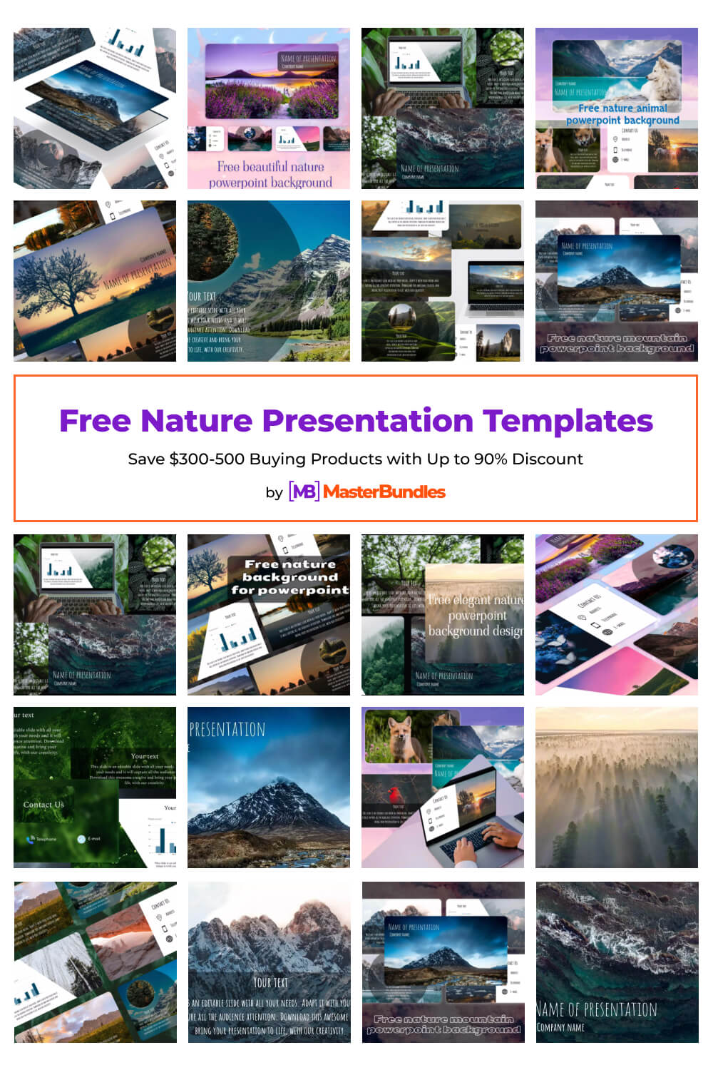 free nature presentation templates pinterest image.