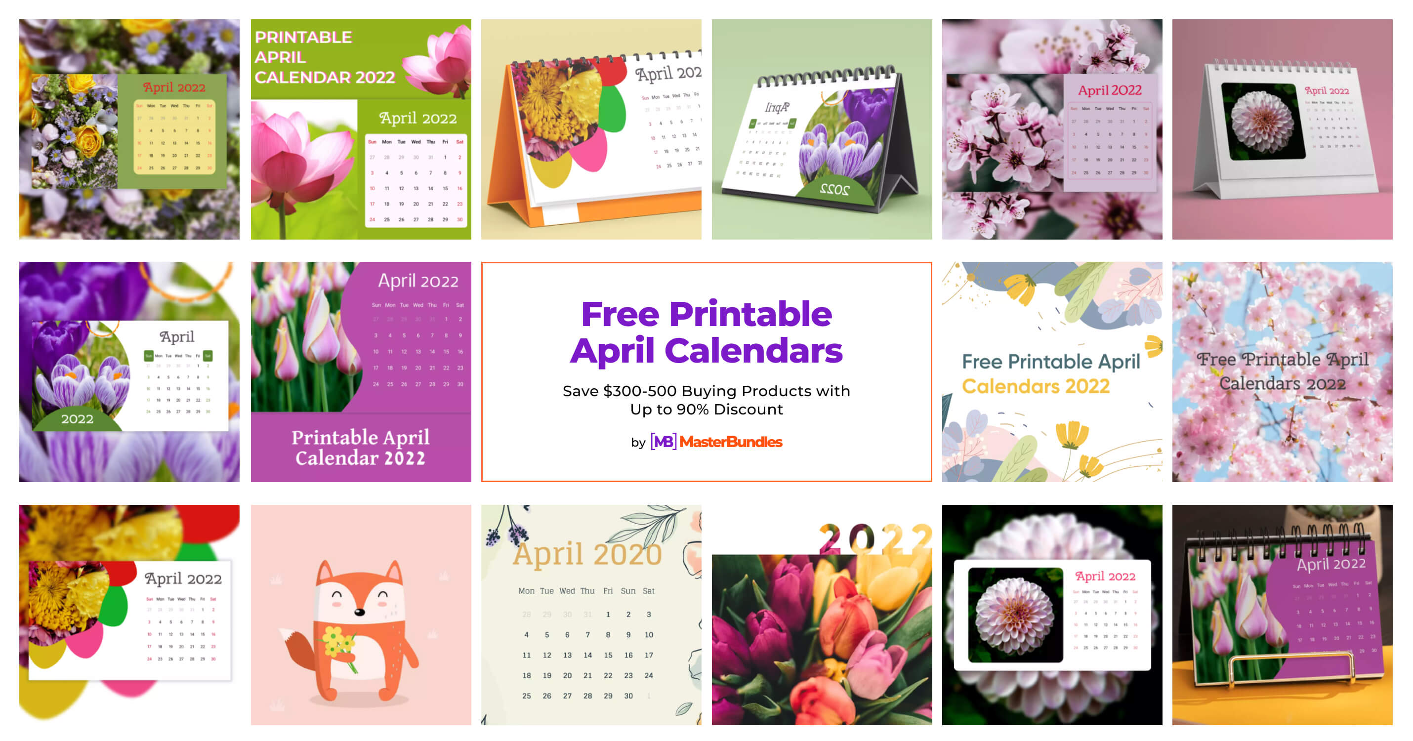 23+ Free Printable April Calendars for 2025 - MasterBundles