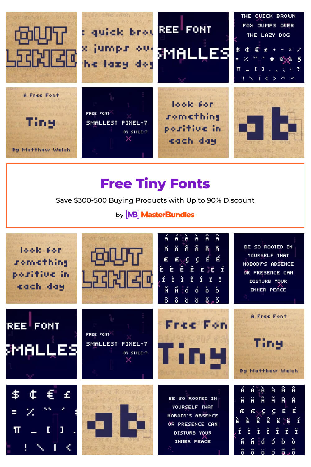 free tiny fonts pinterest image.