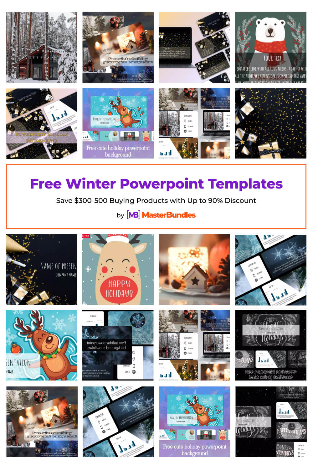 free winter powerpoint templates pinterest image.