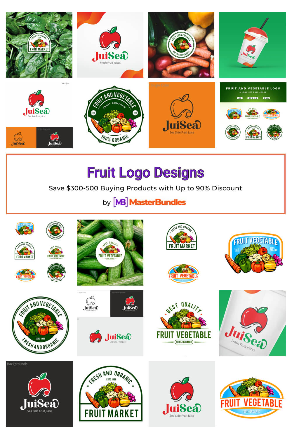 fruit logo designs pinterest image.