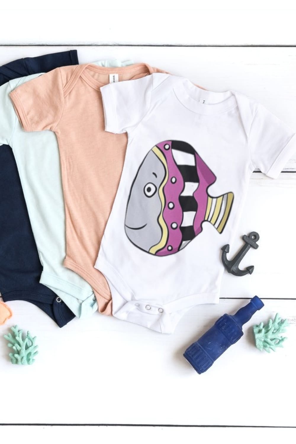 These funky fish illustrations are ideal for prints, kids giftware and patterns.