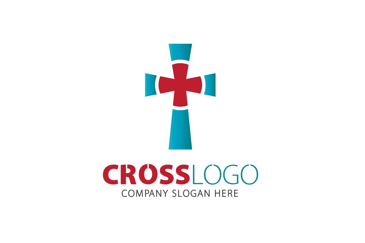 White background with a colorful cross logo.