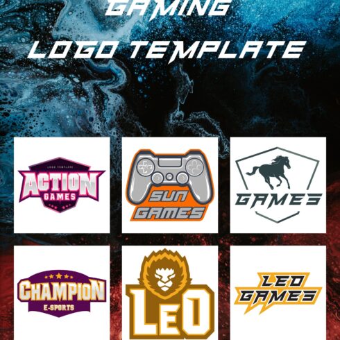 6 Gaming Logo Templates 