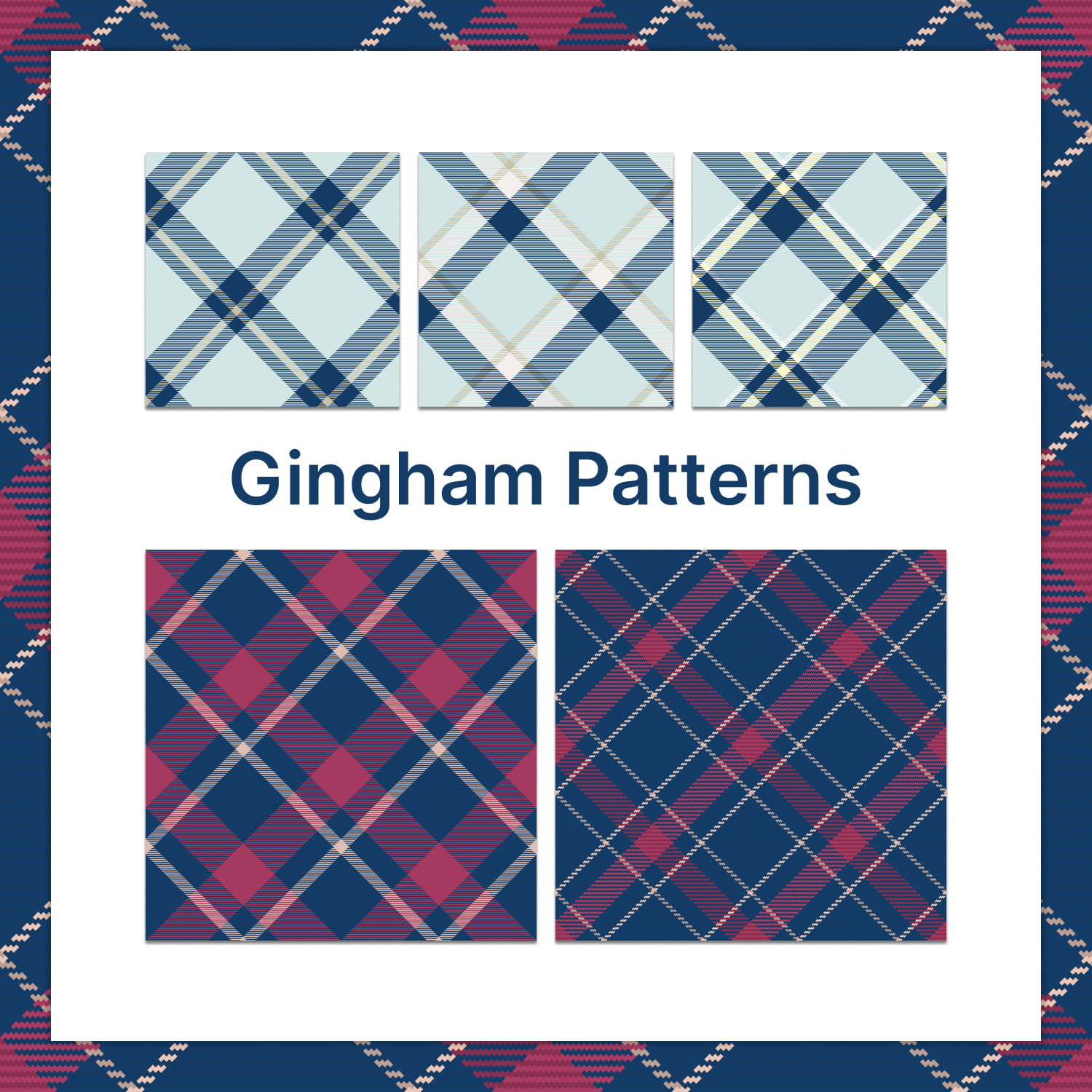 stylish Gingham Patterns.