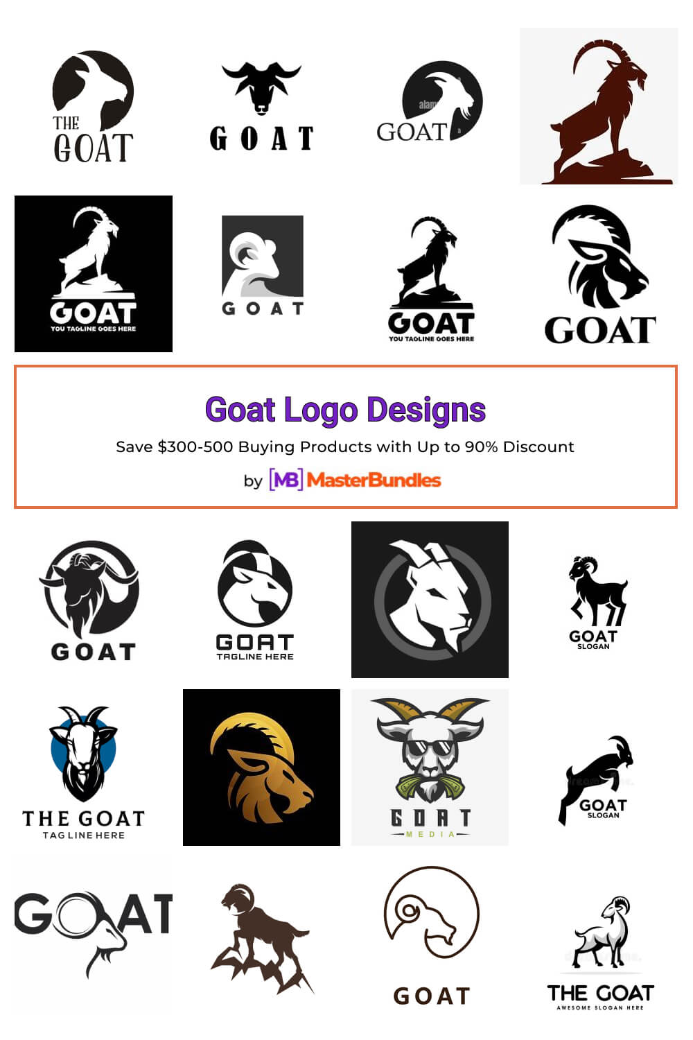 goat logo designs pinterest image.