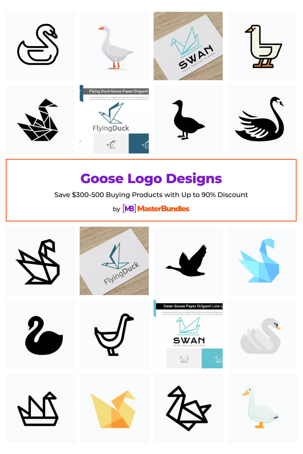 goose logo designs pinterest image.
