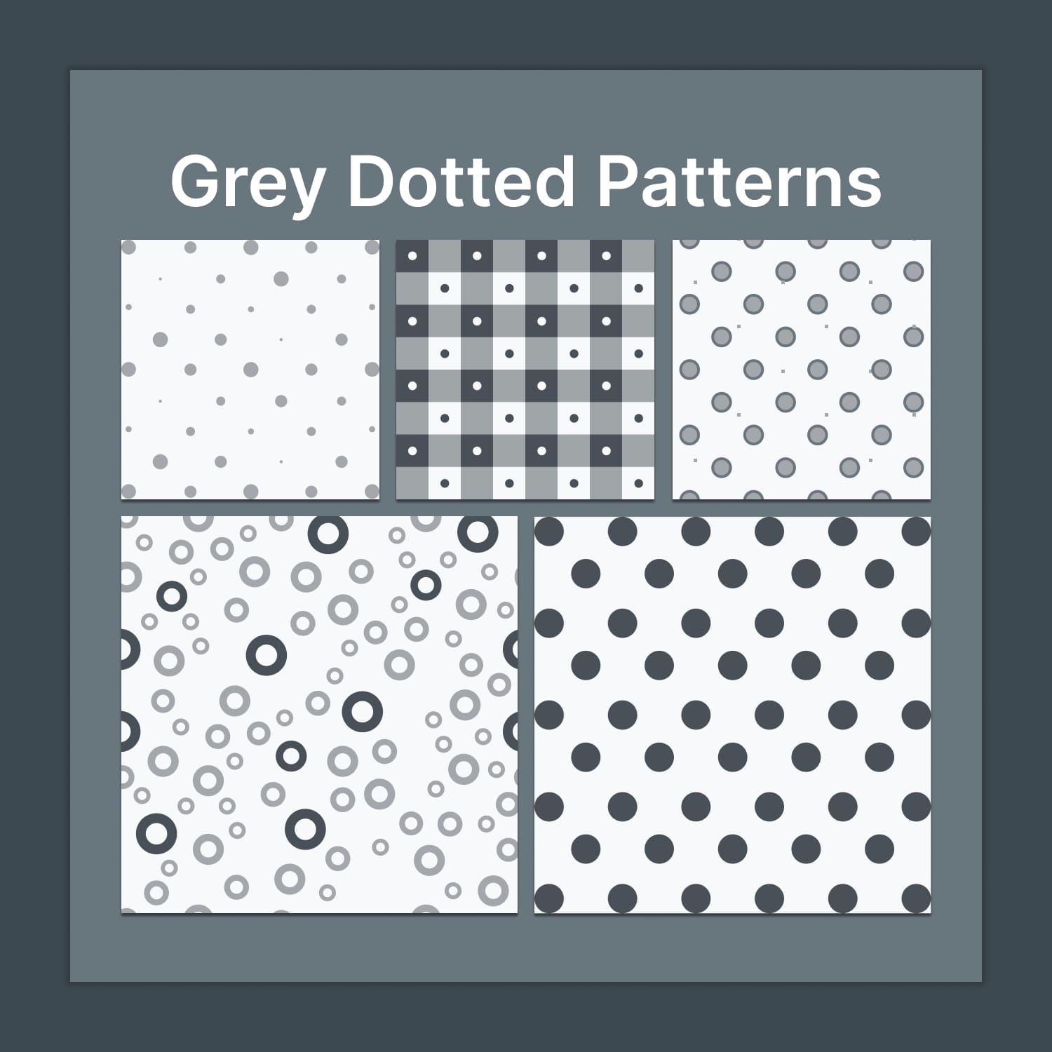 grey dotted patterns.