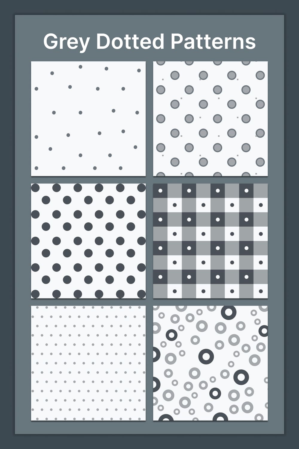 Grey patterns with dotted diverse.