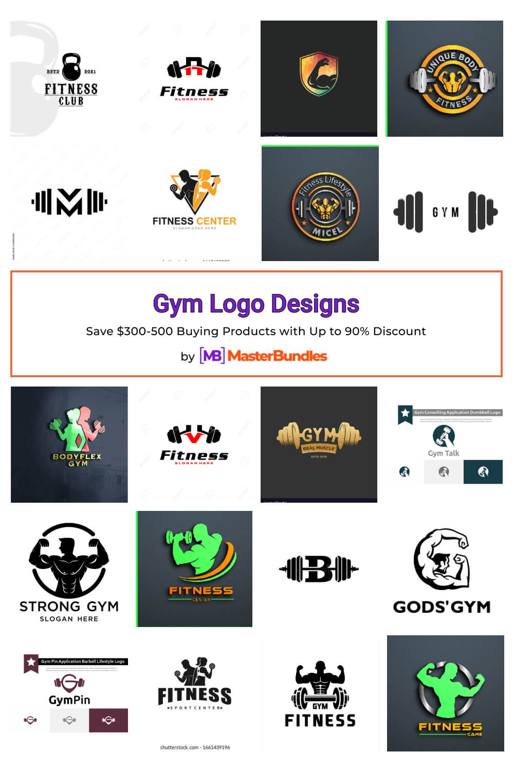 gym logo designs pinterest image.