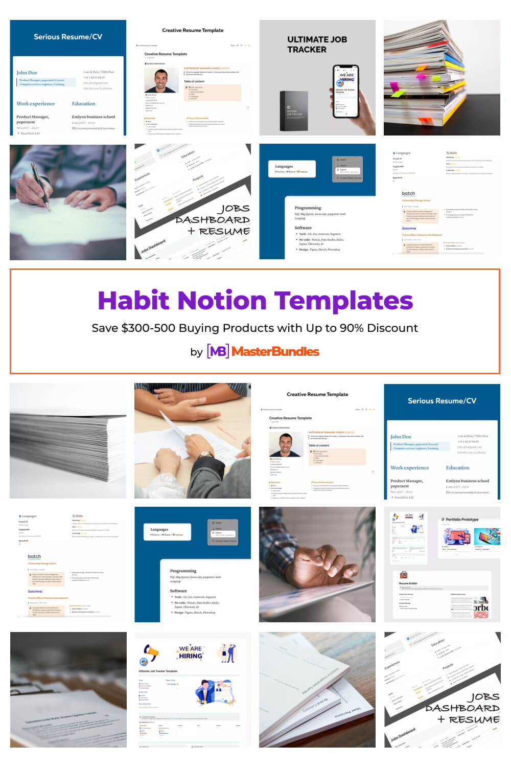 habit notion templates pinterest image.